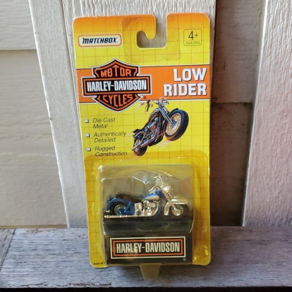NEW 1992 Matchbox Harley Davidson Low Rider Motorcycle New NIP - Picture 2 of 6